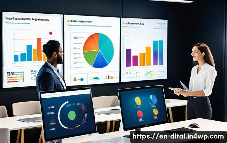 업무 최적화를 위한 생산성 도구 평가 기준 - **Prompt:** A diverse team of professionals, including men and women of various ages, is depicted in...